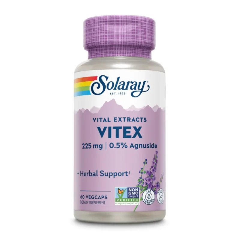 Solaray Vitex Chaste Berry Extract 225 мг, 60 вег. капс.