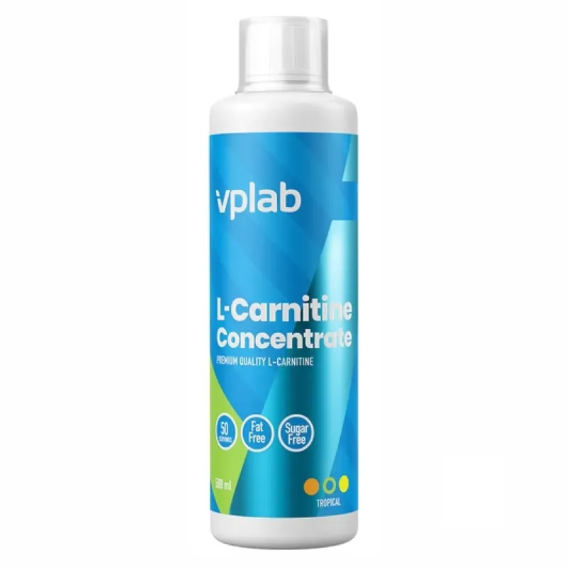VPLab L-Carnitine Concentrate, 500 мл, Тропічні фрукти