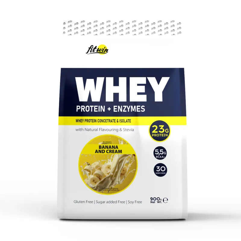 FitWin Whey, 900 г, Банан з вершками