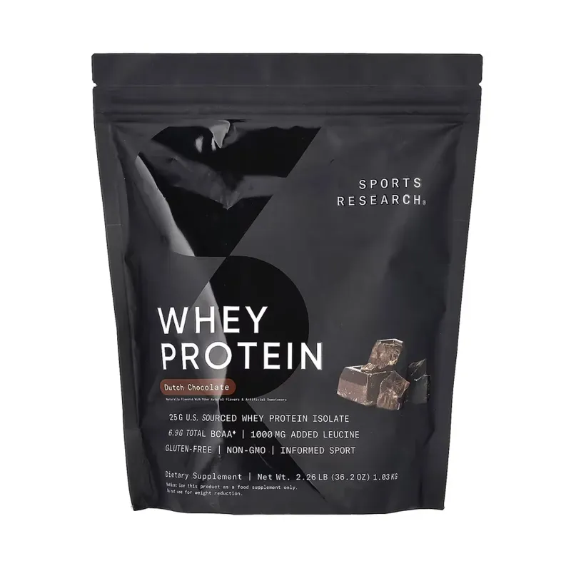 Sports Research Whey Protein Isolate, 1030 г, Шоколад