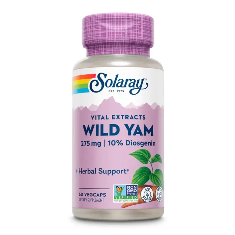 Solaray Wild Yam Root Extract 275 мг, 60 вег. капс.