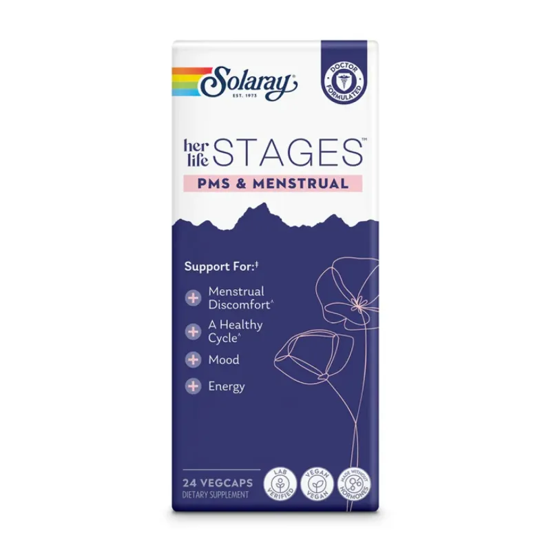 Solaray Womens Health Menstruation, 24 вег. капс.
