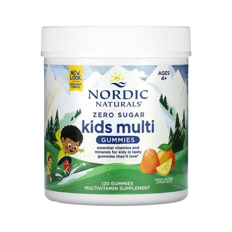 Nordic Naturals Zero Sugar Kids Multi, 120 жув. цукерок
