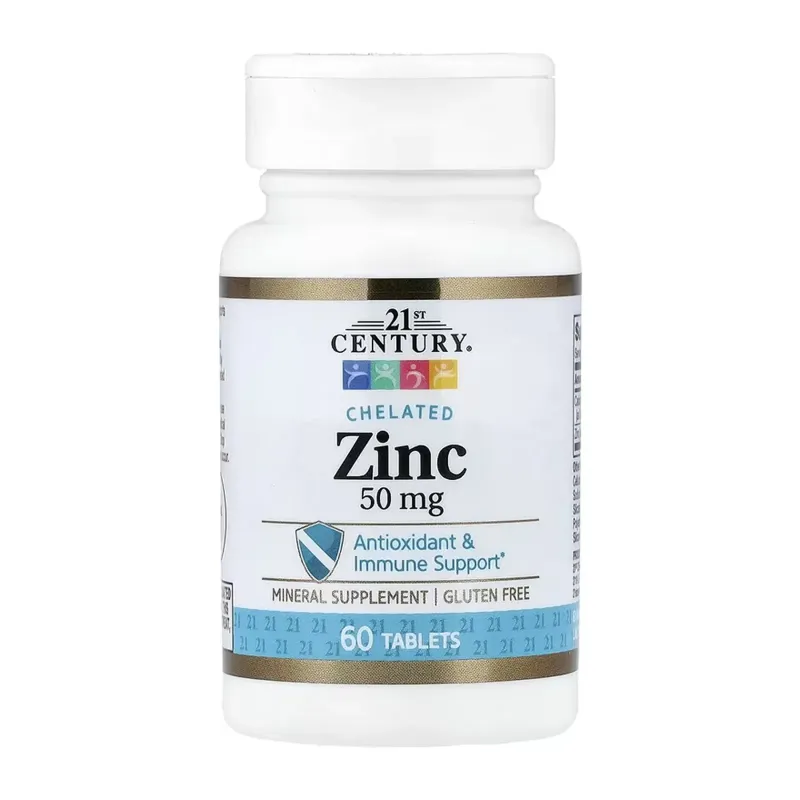 21st Century Zinc Chelated 50 мг, 60 табл.