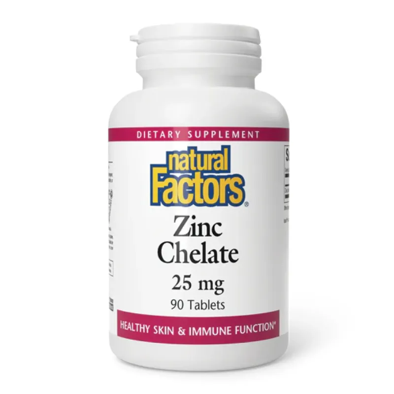 Natural Factors Zinc Chelate 25 мг, 90 табл.
