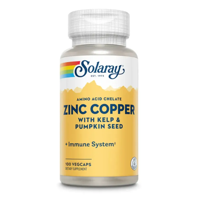 Solaray Zinc Copper, 100 вег. капс.