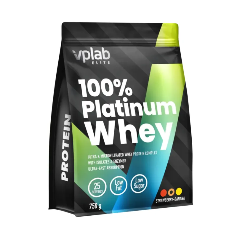 VPLab 100% Platinum Whey, 750 г, Strawberry Banan