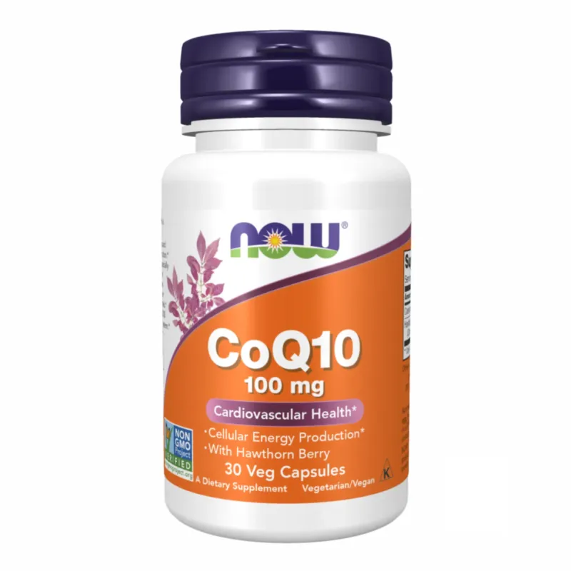 NOW Foods COQ10 100 мг, 30 вег. капс.