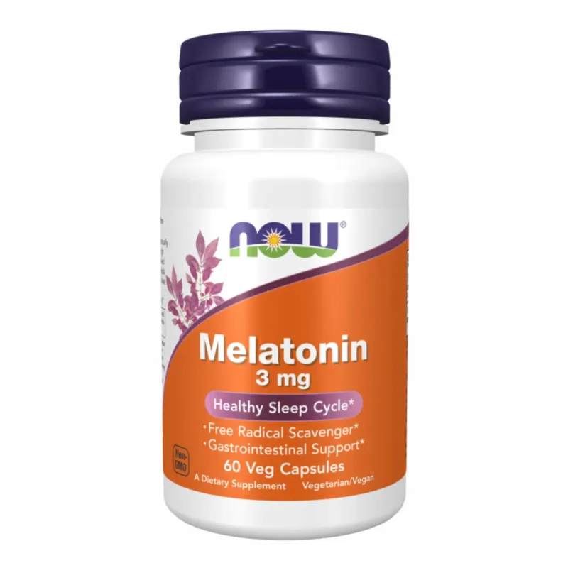 NOW Foods Melatonin 3 мг, 60 капс.