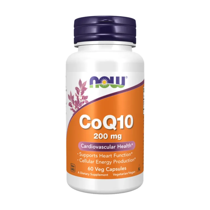 NOW Foods COQ10 200 мг, 60 вег. капс.