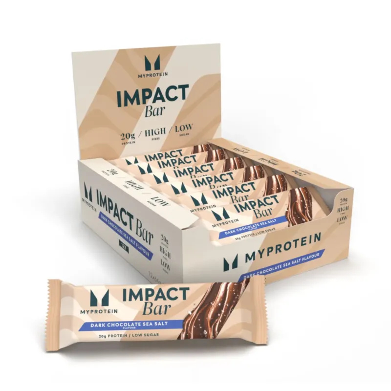 Myprotein Impact Bar, 12 × 64 г, Dark Chocolate Sea Salt