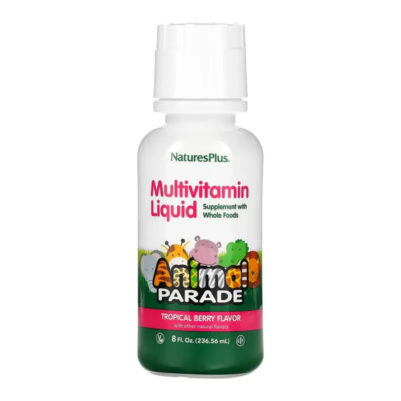 Nature's Plus Children’s Multivitamin Liquid, 236,6 мл, Тропічні ягоди