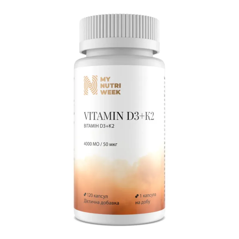 My Nutri Week D3+K2 4000 МО, 120 капс.
