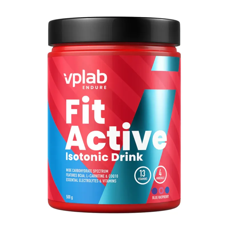 VPLab FitActive Isotonic Drink, 500 г, Блакитна малина