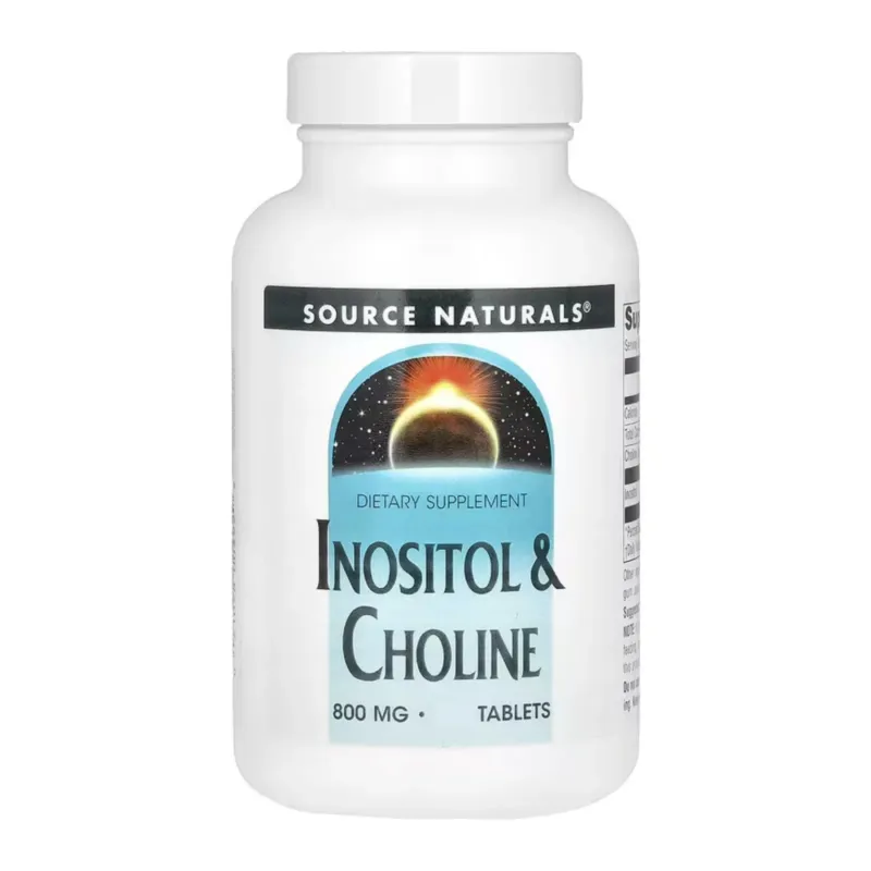 Source Naturals Inositol & Choline 800 мг, 50 табл.