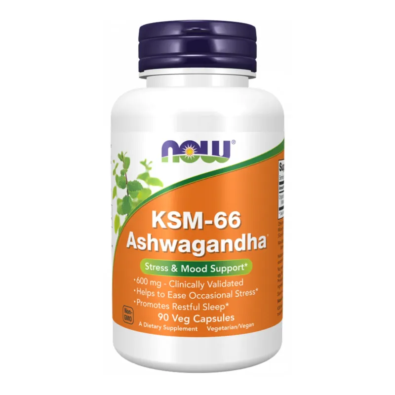 NOW Foods KSM-66 Ashwagandha®, 90 вег. капс.
