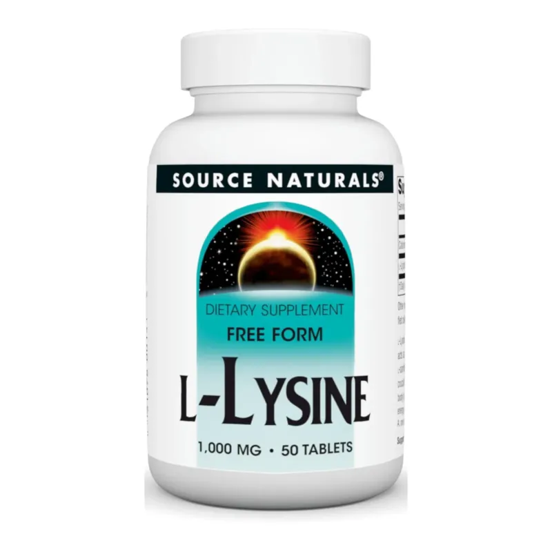 Source Naturals L-Lysine 1000 мг, 50 табл.
