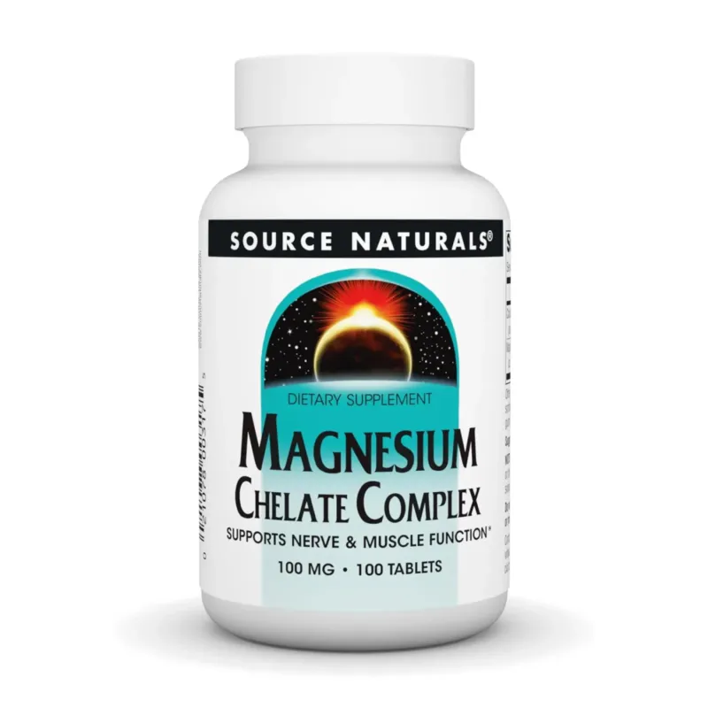 Source Naturals Magnesium Chelate Complex 100 мг, 100 табл.