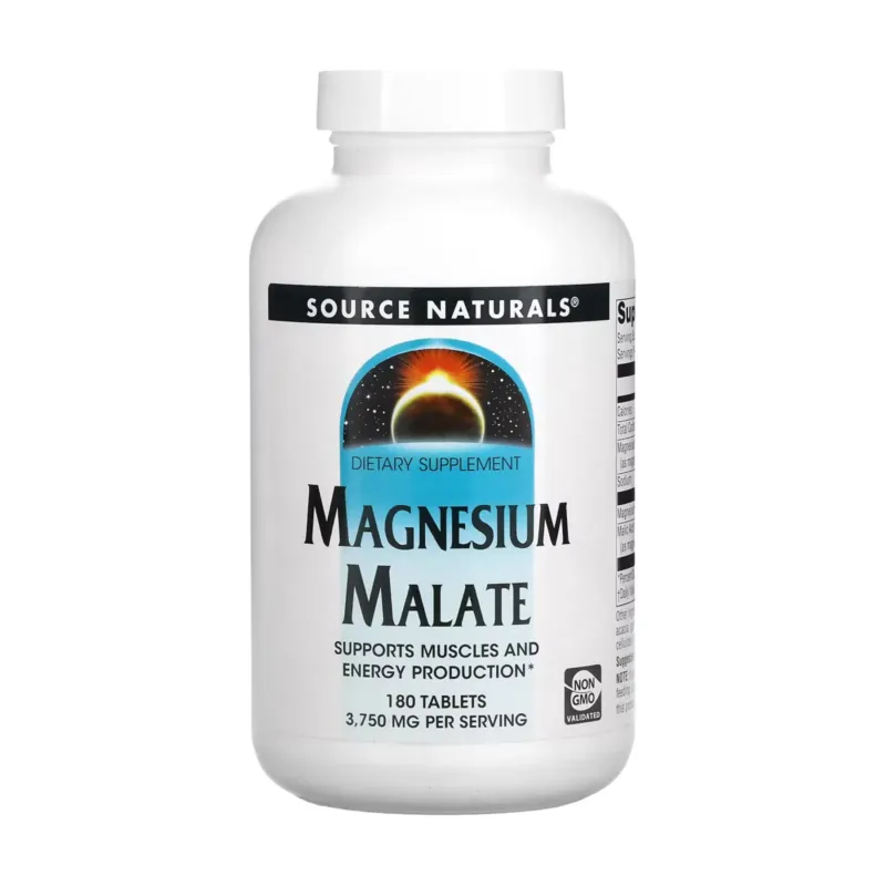 Source Naturals Magnesium Malate 1250 мг, 180 табл.