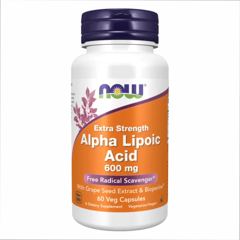 NOW Foods Alpha Lipoic Acid 600 мг, 60 вег. капс.