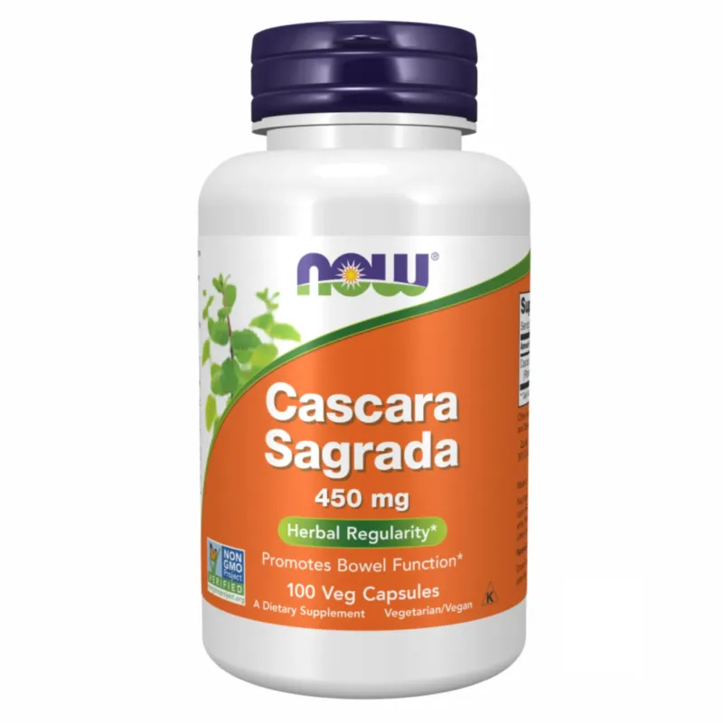 NOW Foods Cascara Sagrada 450 мг, 100 вег. капс.