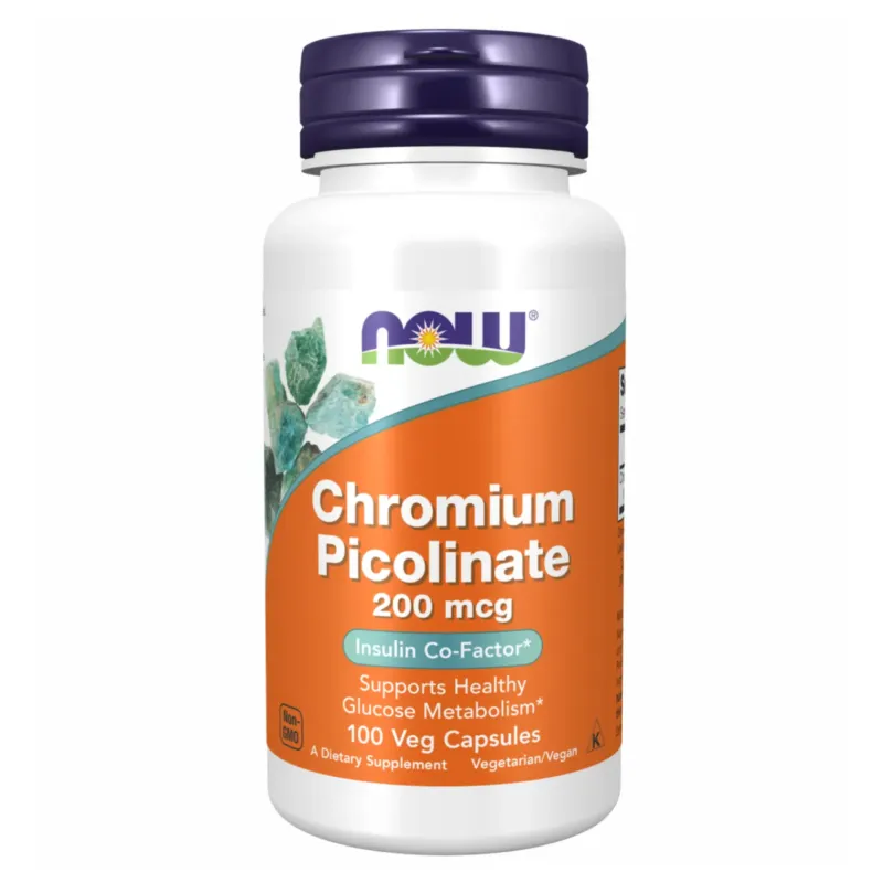 NOW Foods Chromium Picolinate 200 мкг, 100 капс.