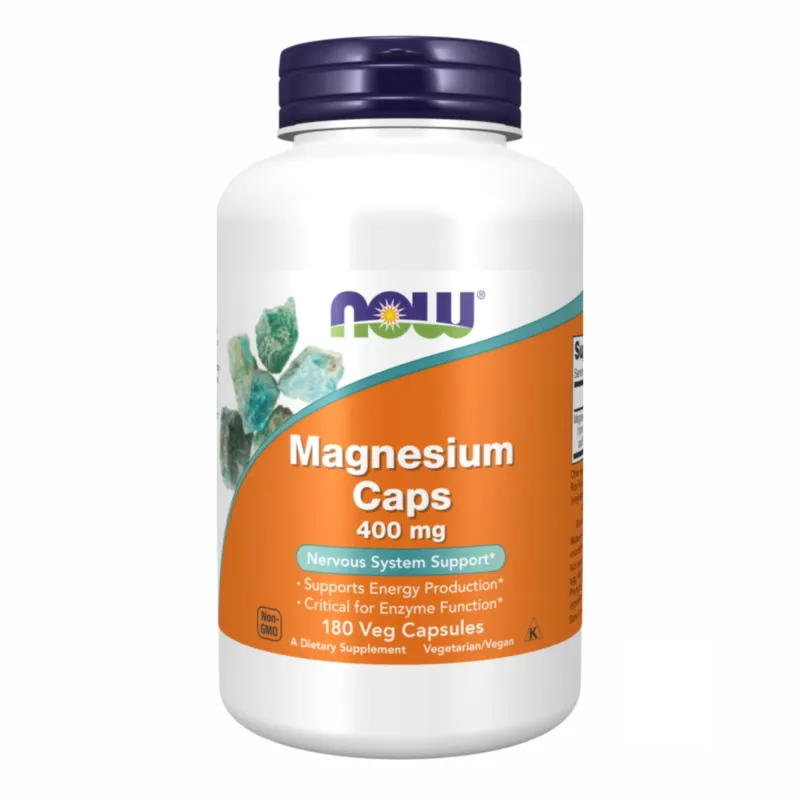 NOW Foods Magnesium 400 мг, 180 вег. капс.