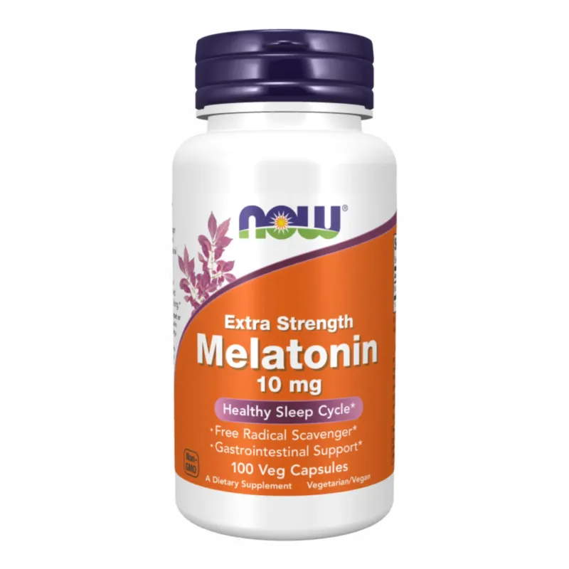 NOW Foods Melatonin 10 мг, 100 вег. капс.