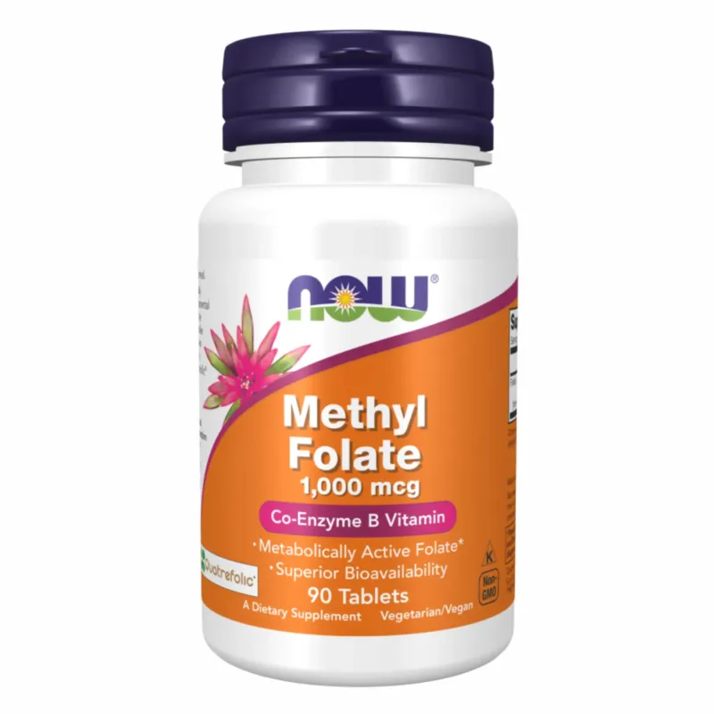 NOW Foods Methyl Folate 1000 мкг, 90 табл.