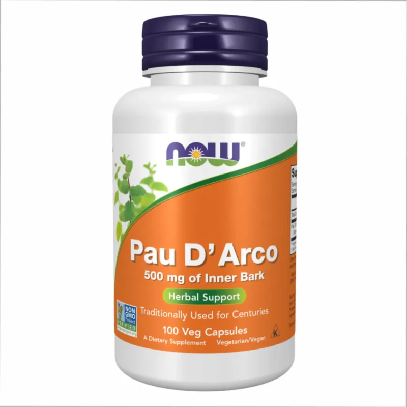 NOW Foods Pau D' Arco 500 мг, 100 вег. капс.