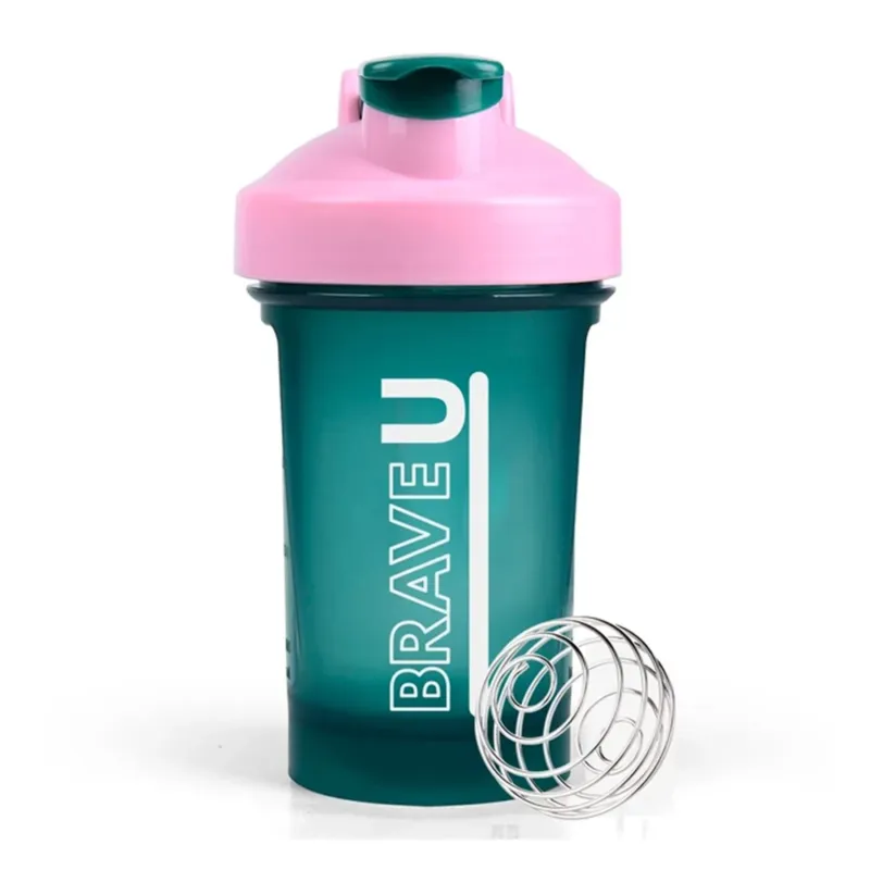Brave U Shaker, 400 мл, Green Pink