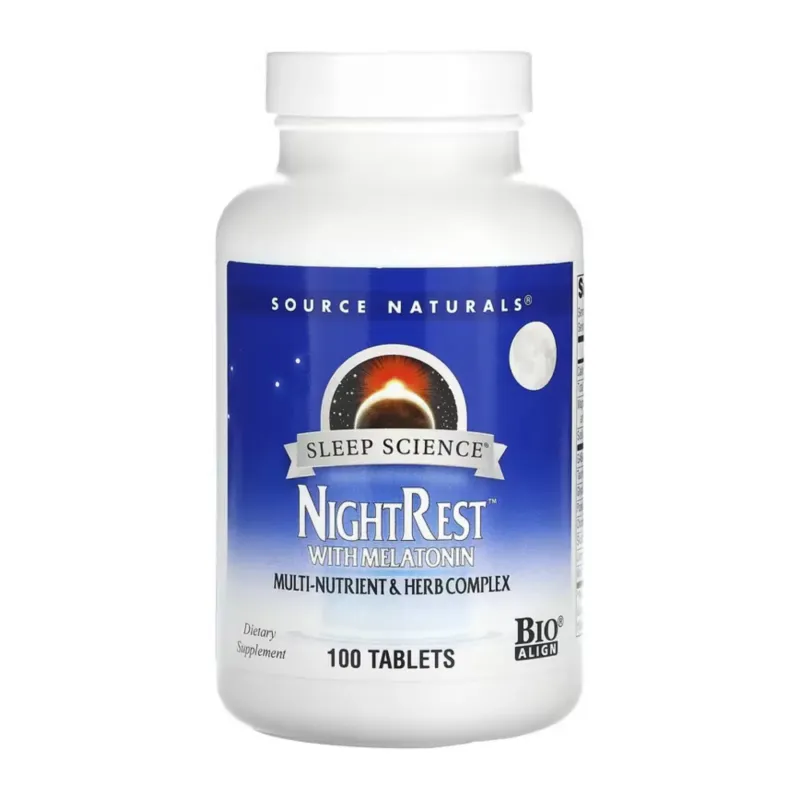 Source Naturals Sleep Science® NightRest™ with Melatonin, 100 табл.