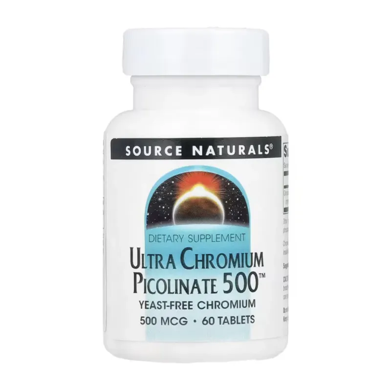 Source Naturals Ultra Chromium Picolinate 500™ 500 мкг, 60 табл.