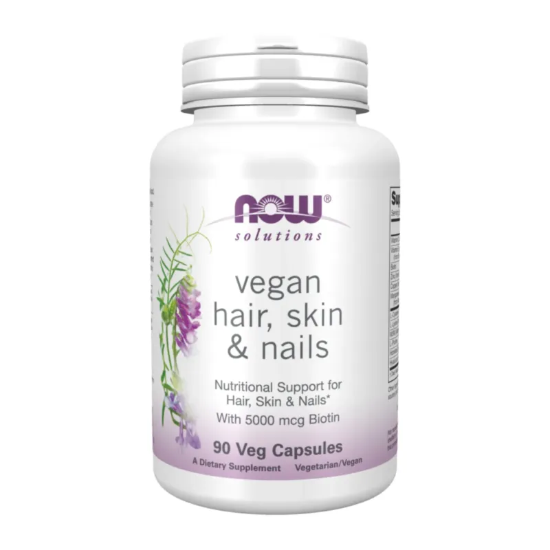 NOW Foods Vegan Hair, Skin & Nails, 90 вег. капс.