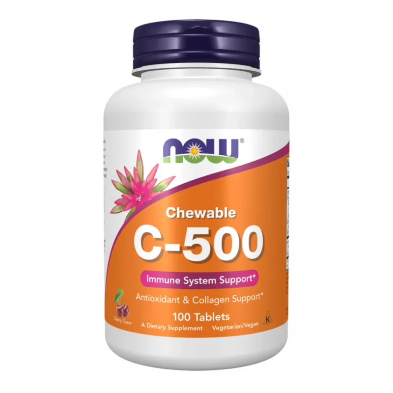 NOW Foods C-500, 100 табл., Вишня