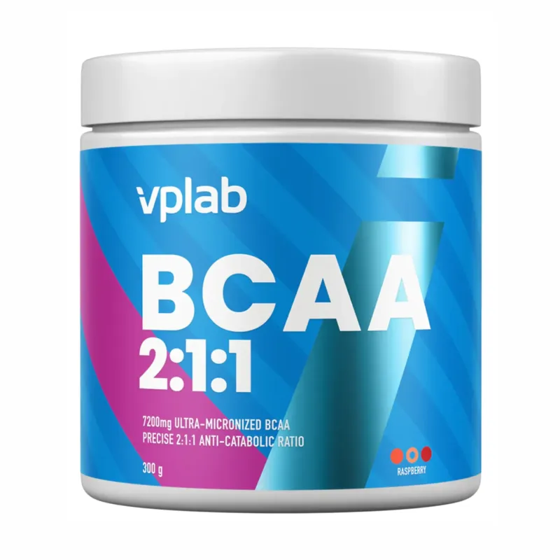 VPLab BCAA 2-1-1, 300 г, Малина