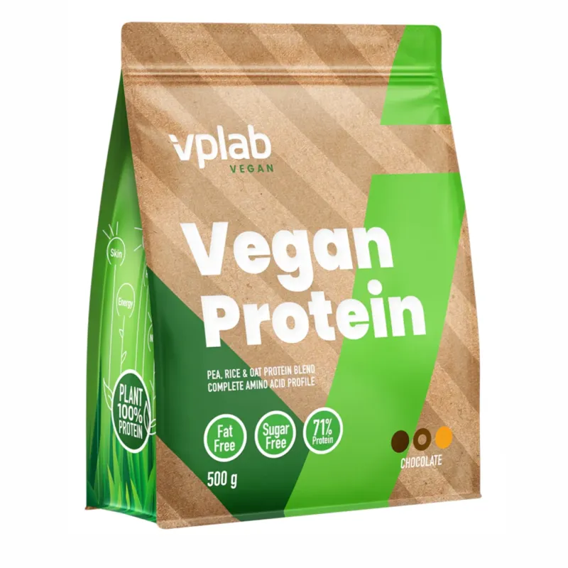 VPLab Vegan Protein, 500 г, Шоколад